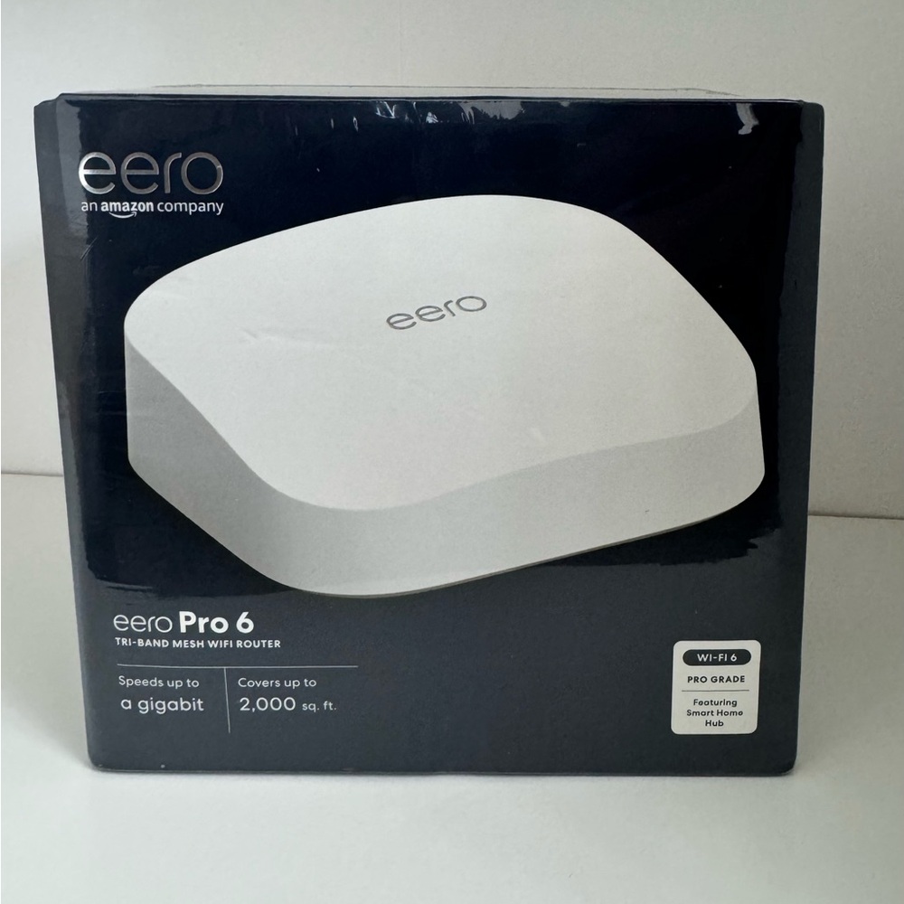2 Eero Pro 6 Wifi Routers (new and sealed in box)